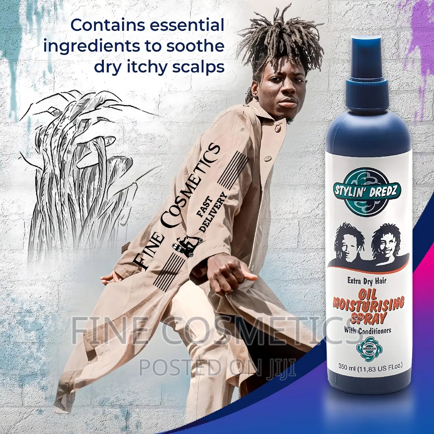 Stylin Dredz Moisturising Splash Braids Spray and Dreadlocks