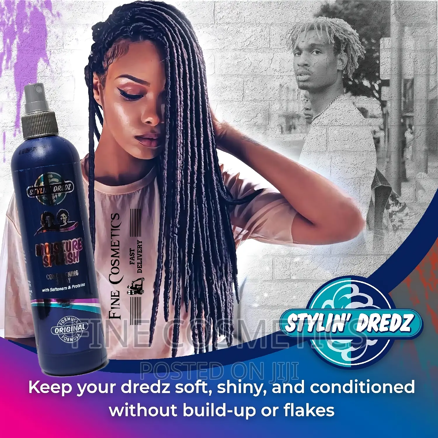 Stylin Dredz Moisturising Splash Braids Spray and Dreadlocks