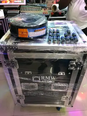 Medium Size Flight Case PA/DJ Rack + Top Dj Mixer Work Table