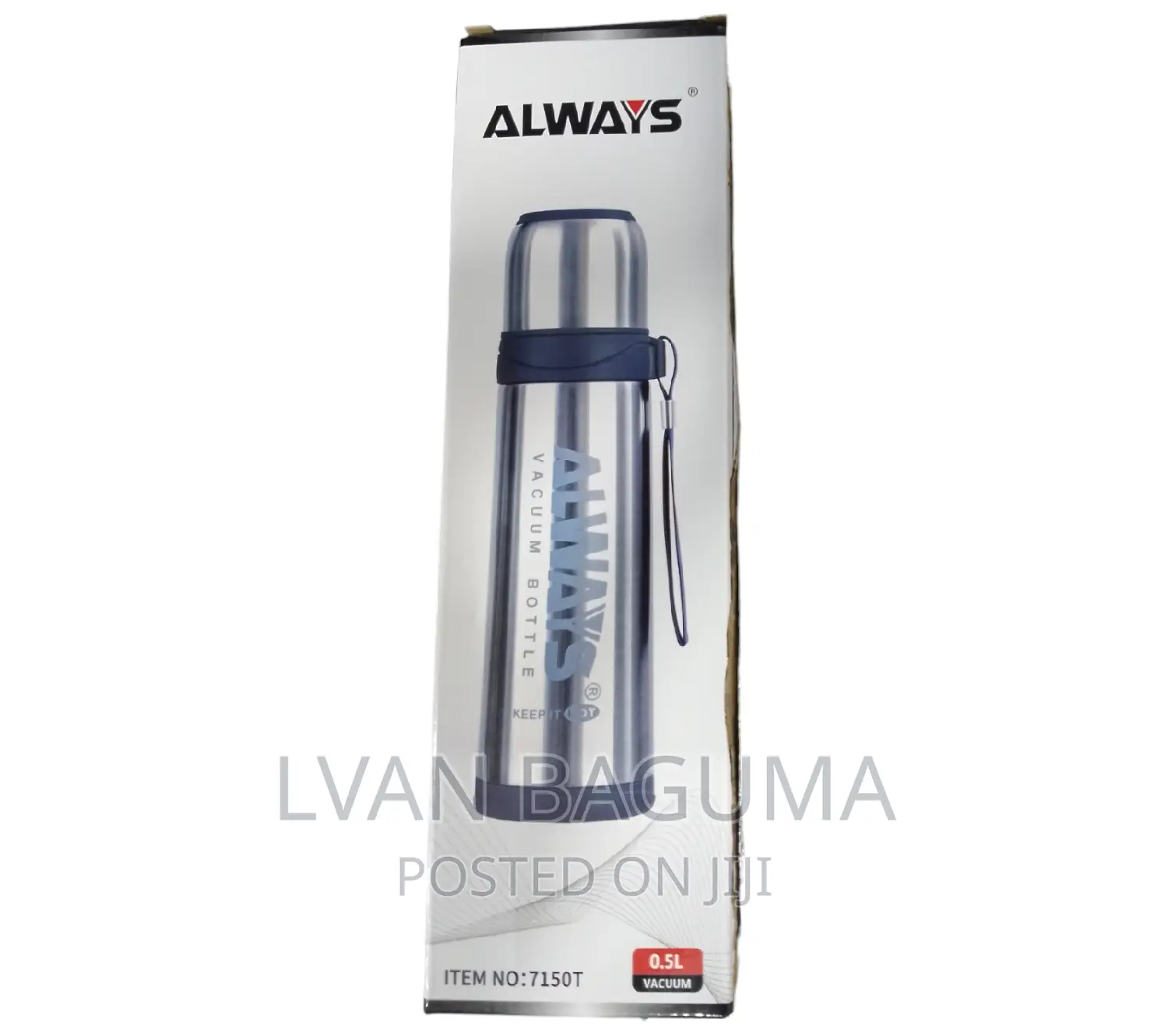 Always 500ml Vaccum Bottle - Stainless Steel, Unbreakable