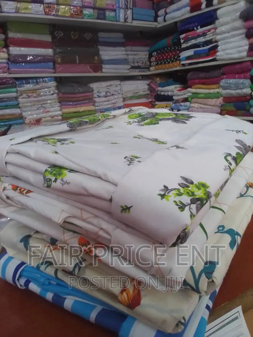 Pure Cotton Bedsheets.6x5.( White)