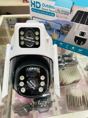 Dual Lens Solar Powered 360 Degrees 4g Sim Outdoor Camera