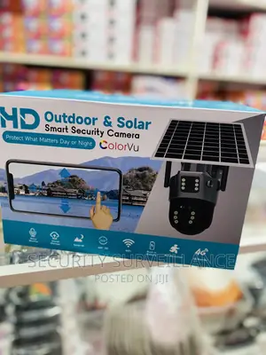 Dual Lens Solar Powered 360 Degrees 4g Sim Outdoor Camera