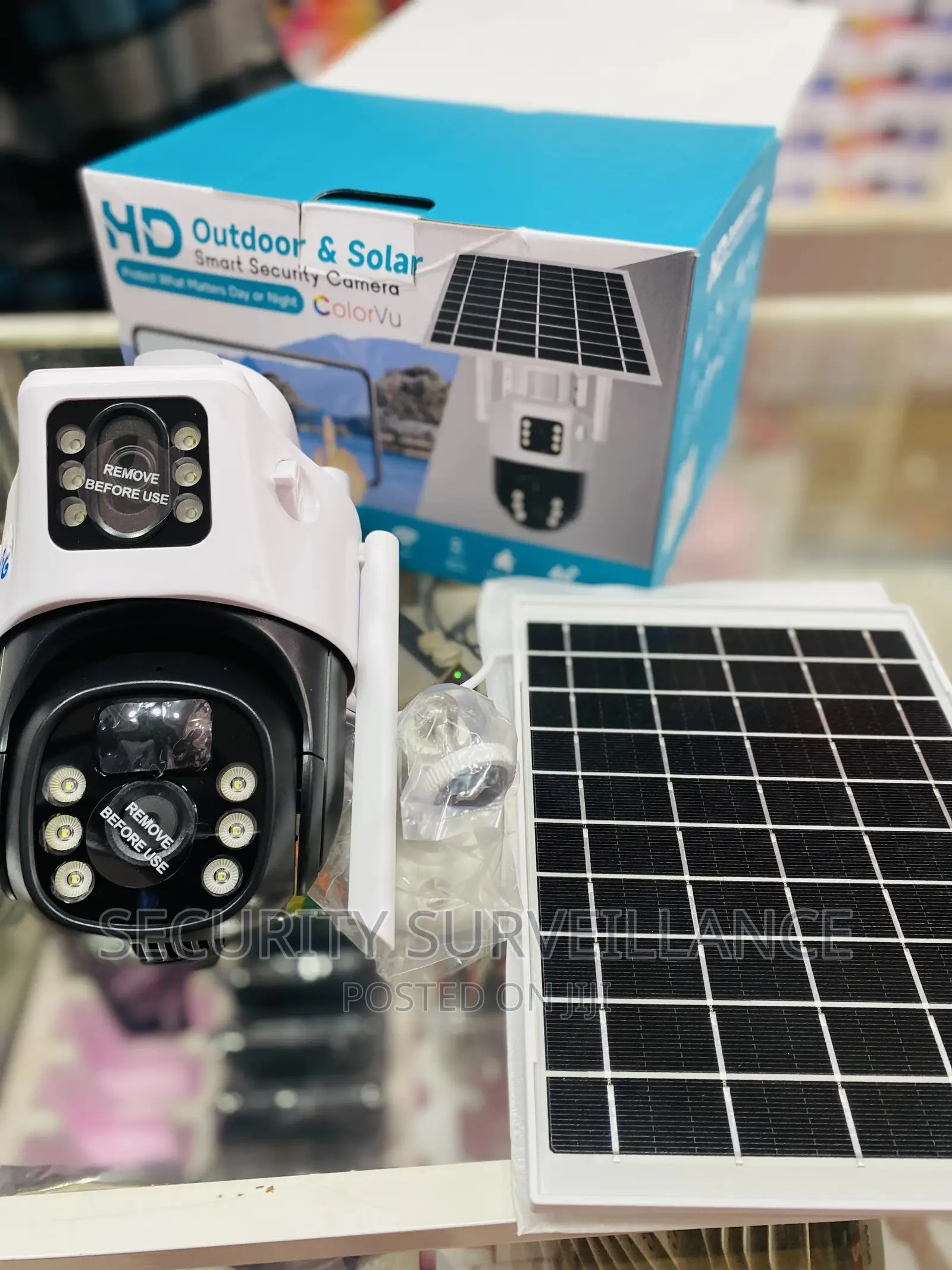 Dual Lens Solar Powered 360 Degrees 4g Sim Outdoor Camera