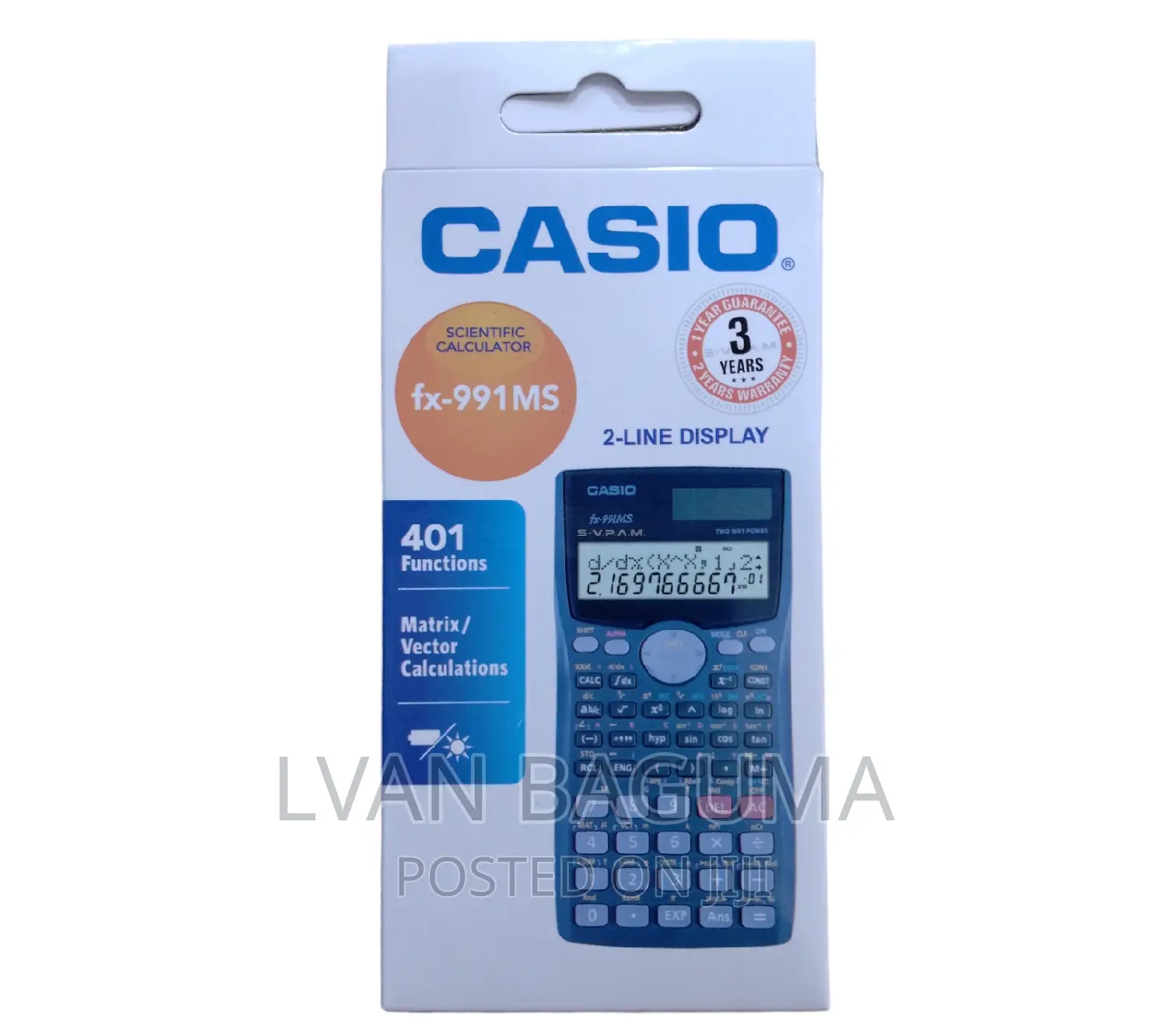Casio Fx-991ms Scientific Calculator - Original