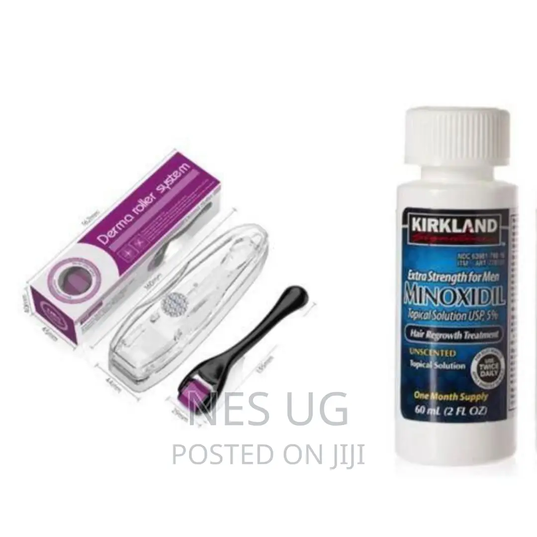 Minoxidil Hair Growth Oil Beard Growth Oil + Derma Roller