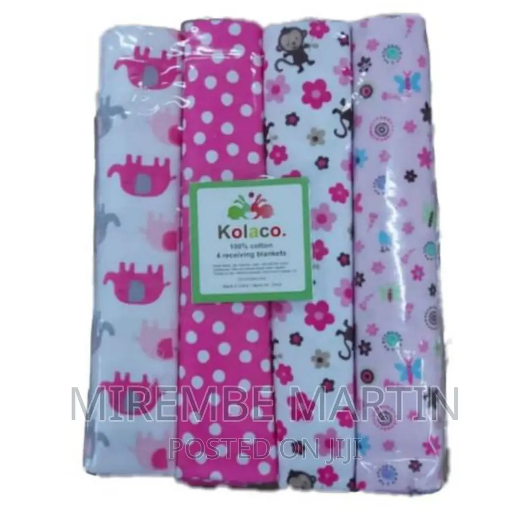4pcs Cotton New Born Baby Receiving Bedsheets