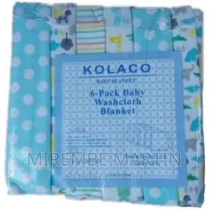 Cotton 6pc Baby Receiving, Swaddling Sheets-Multicolor