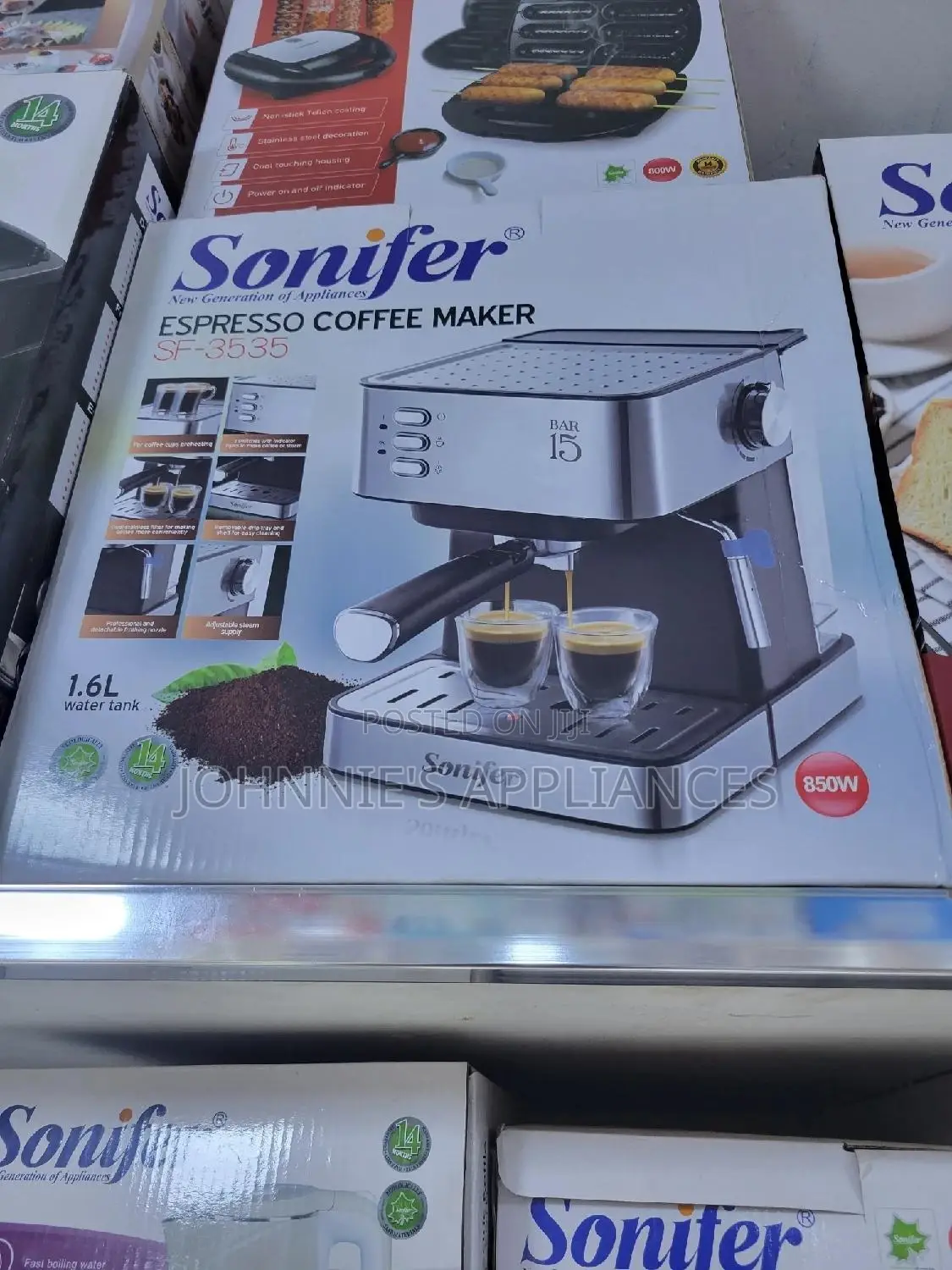 Sonifer Expresso Coffee Maker 1.6L