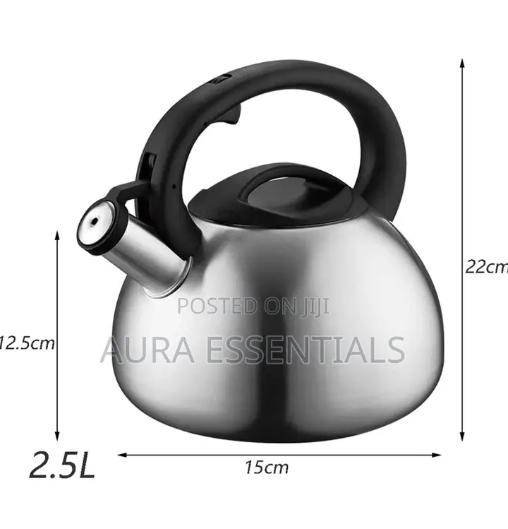 New Home Tribute Stainless Steel Whistling Tea Kettle Stove