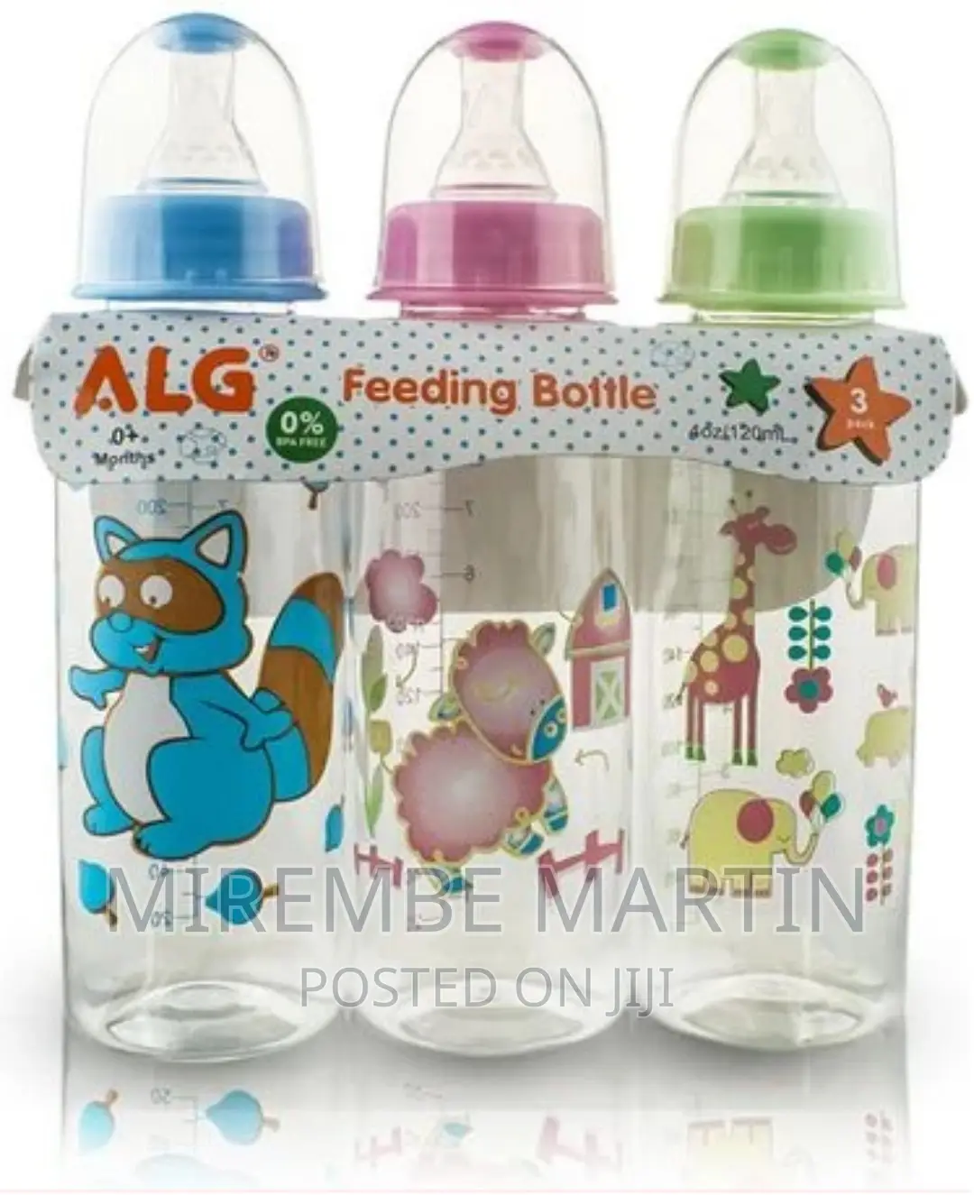 Set of 3 Milk Baby Feeding Bottle