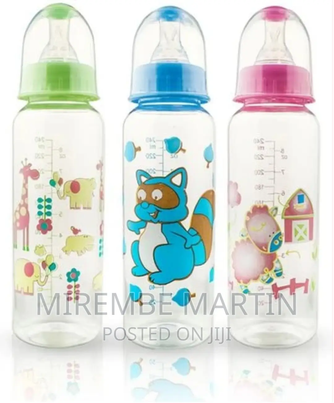Set of 3 Milk Baby Feeding Bottle