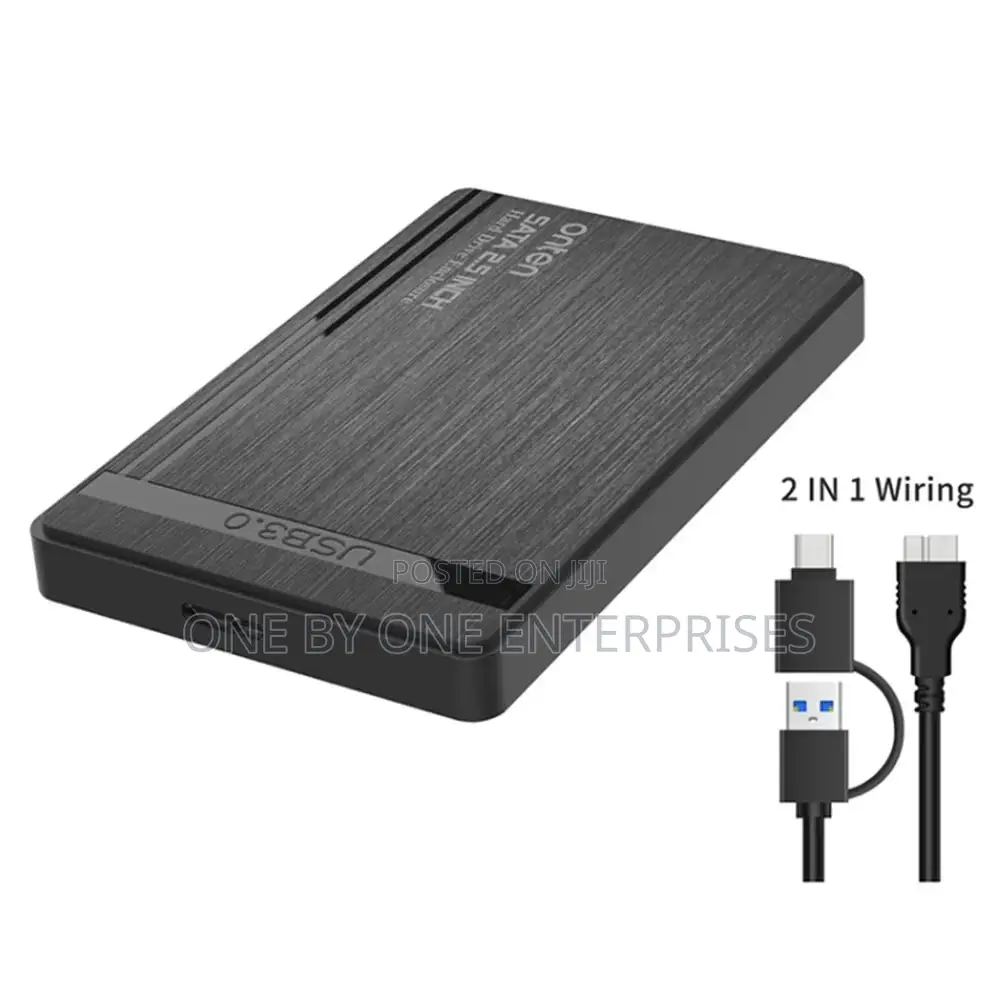 ONTEN External Hard Drive Enclosure With 2-in-1 Cable