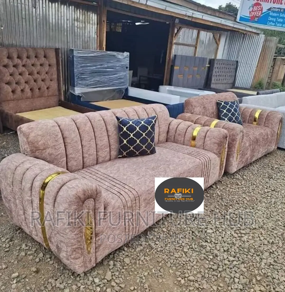Sofa Set / 5 Seaters / Chairs / Furniture / Best / Fabric
