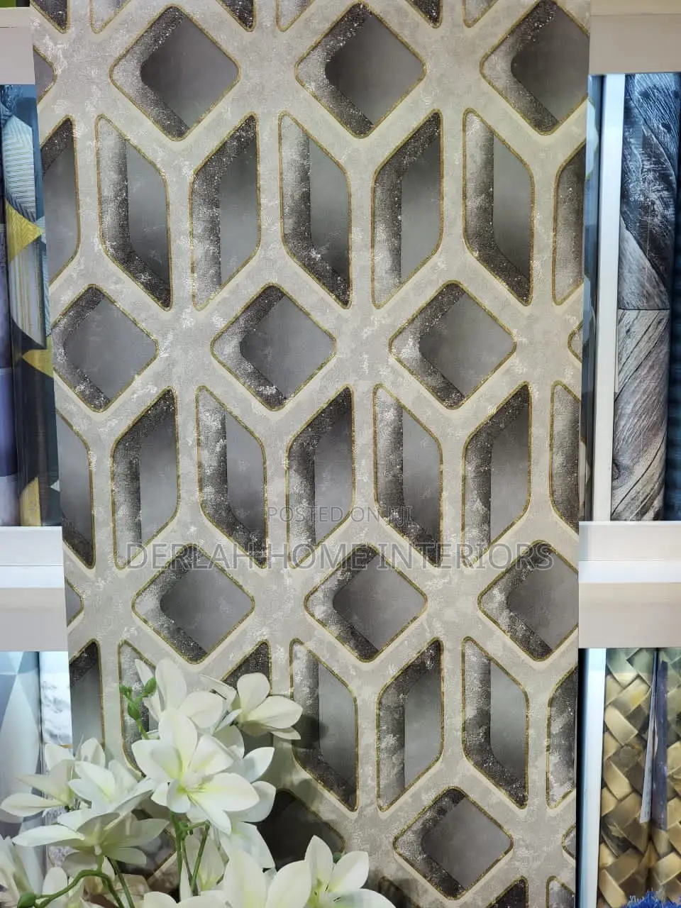 High Quality 3D Wallpapers Per Full 10meter Roll