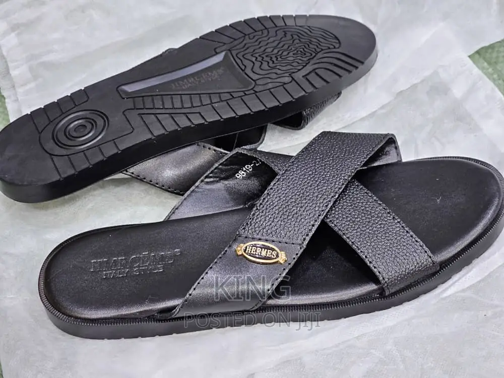 Open Back Leather Sandals