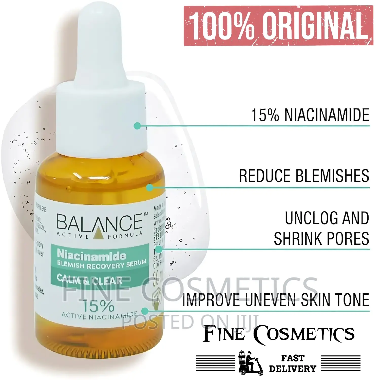 BALANCE Niacinamide Blemish Recovery Calm and Clear Serum.