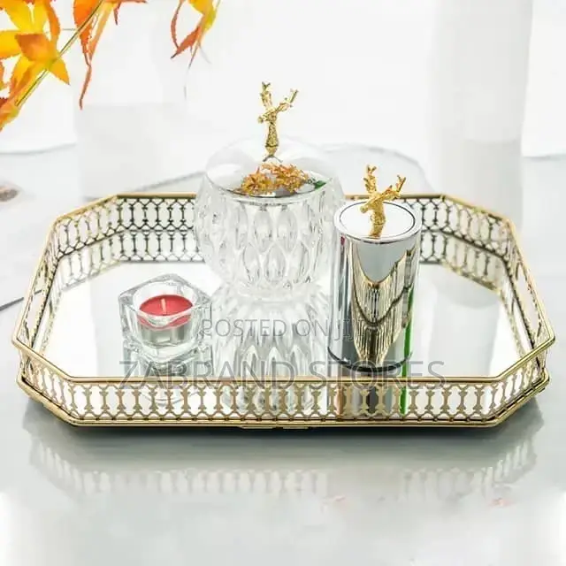 Mirror Decoration Table Tray