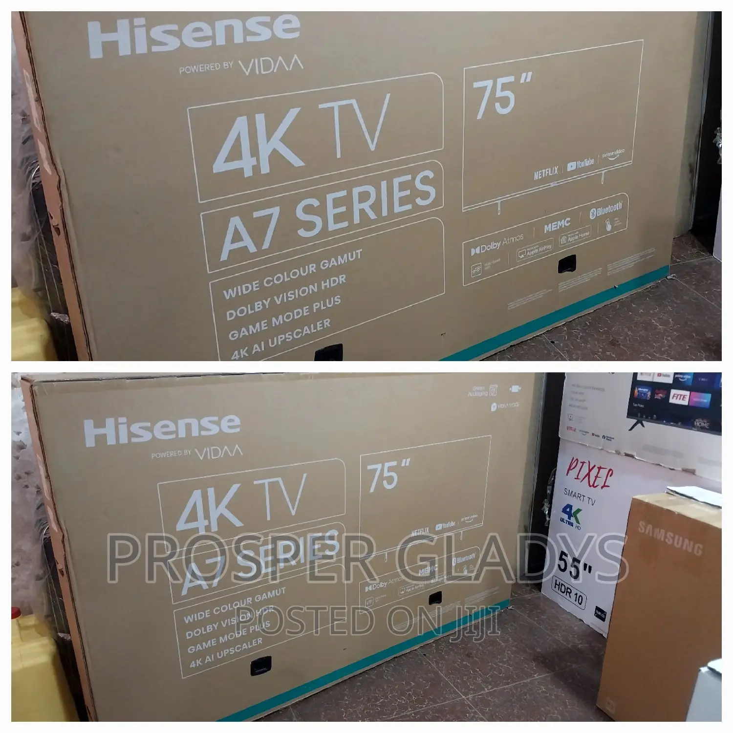 Hisense 75 Smart Uhd Flat Screen Flameless.