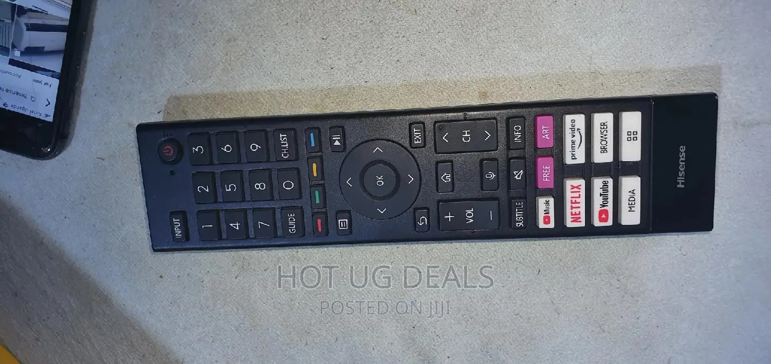 Hisense Remote Control for Smart TVS Vidaa Android-Black