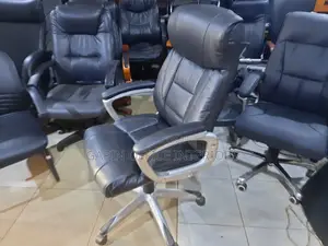 Leathered Office Chair, Adjustable