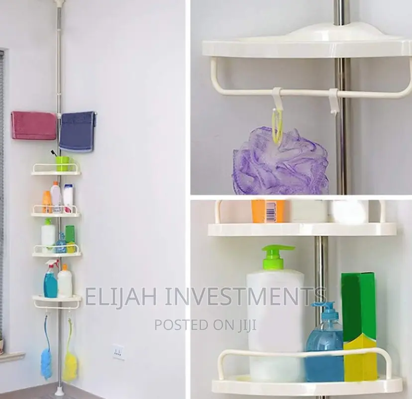4tier Stainless Steel Bathroom Corner Shelf