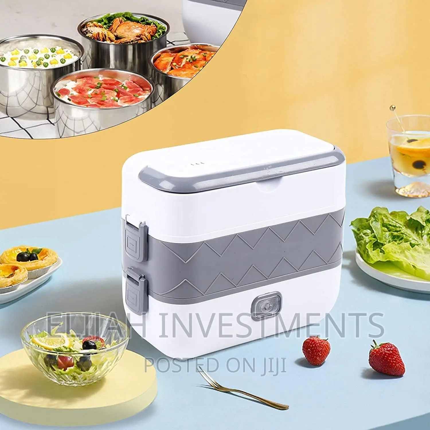 Upgraded PP Stainless Steel Electric Lunch Box