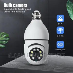 Light Bulb Security Hidden Camera 360