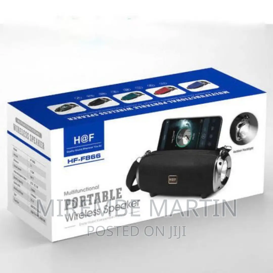 H at F Bluetooth FM/SD/USB Portable Rechargeable Speaker