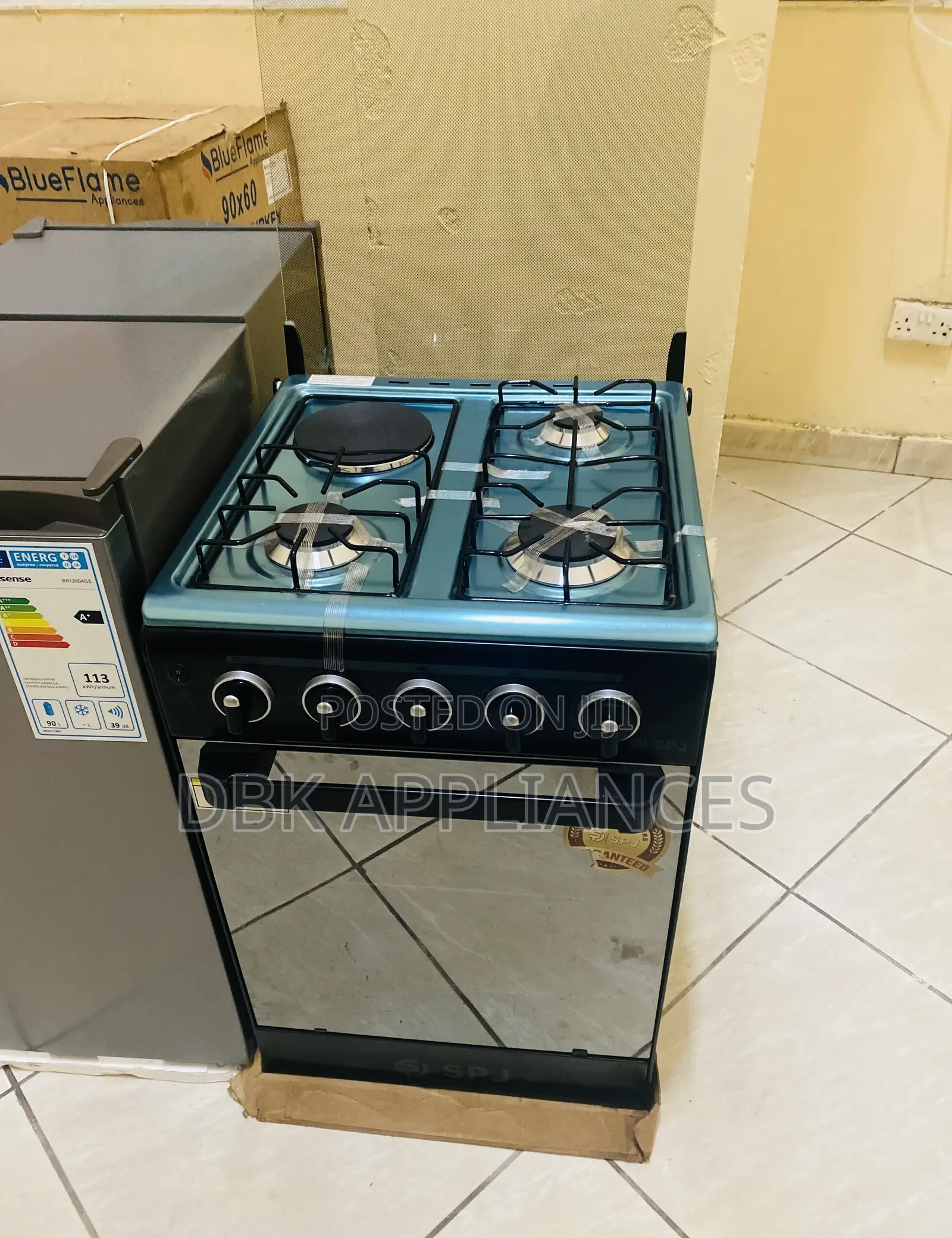 Offer Sale SPJ 3gas 1electric Cookers Beyi Powa