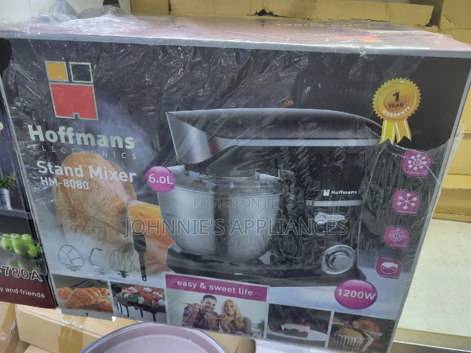 Hoffman Electric Stand Mixer 6l Capacity