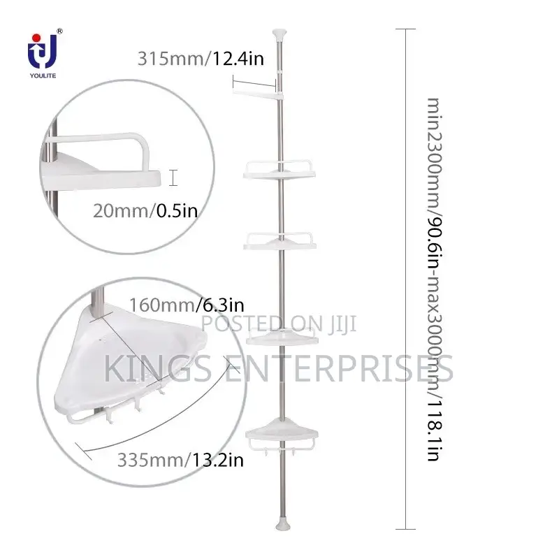 Bathroom Corner Rack