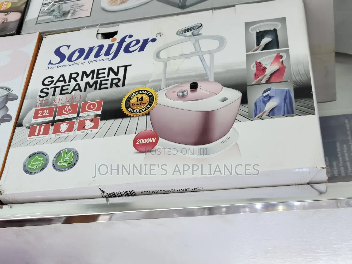 (2.2l) Sonifer Garment Steamer