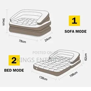 Multi-Functional Inflatable Lounge Sofa Bed