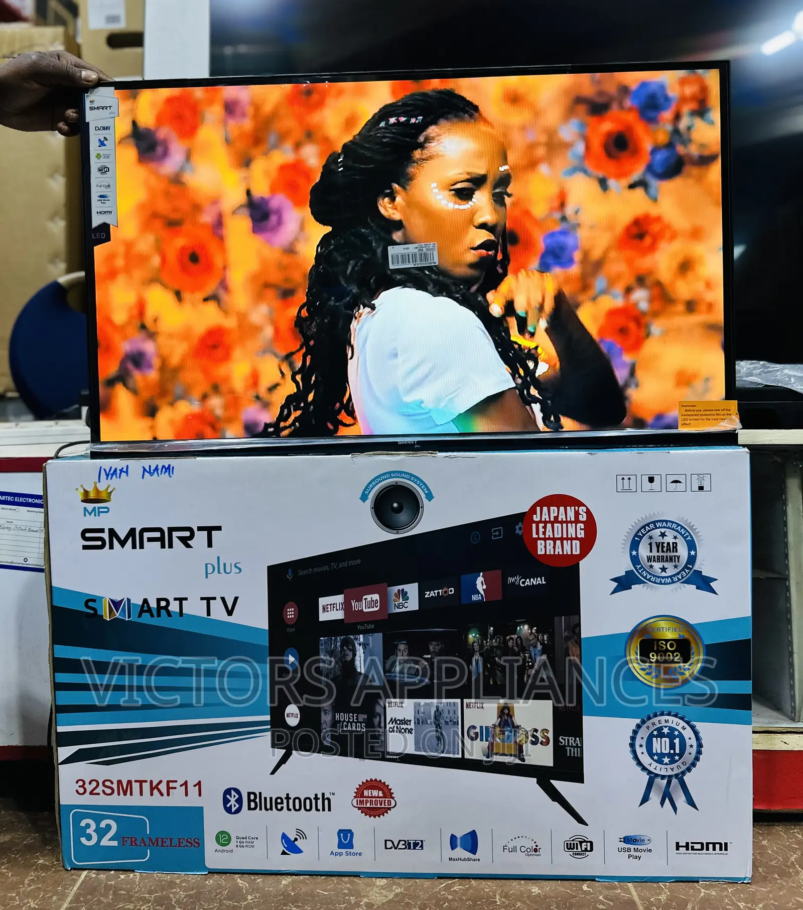 SMARTPLUS 32” Frameless Android Smart Tv