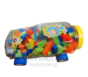 Transparent Car Toy With Building Blocks Inside
