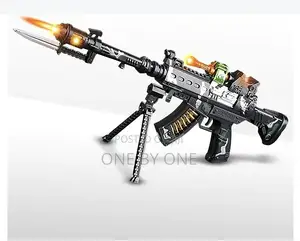 Kids Toys Guns With Knife Stand Miltary Assault Rifle