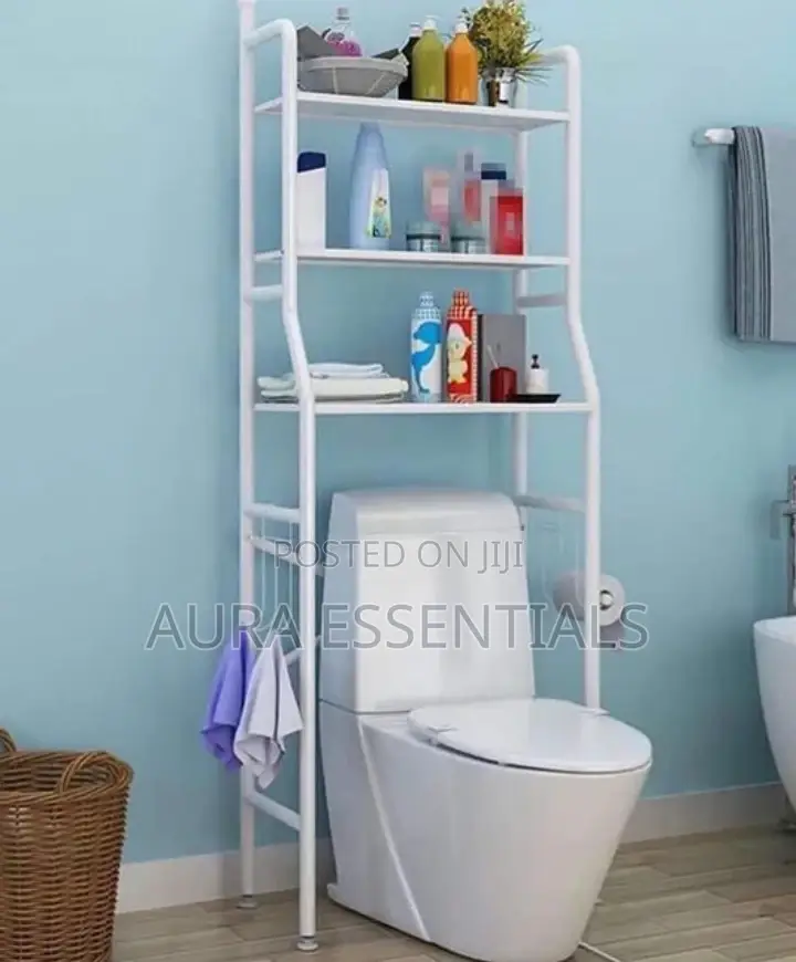 Metallic Toilet Rack Bathroom Organiser