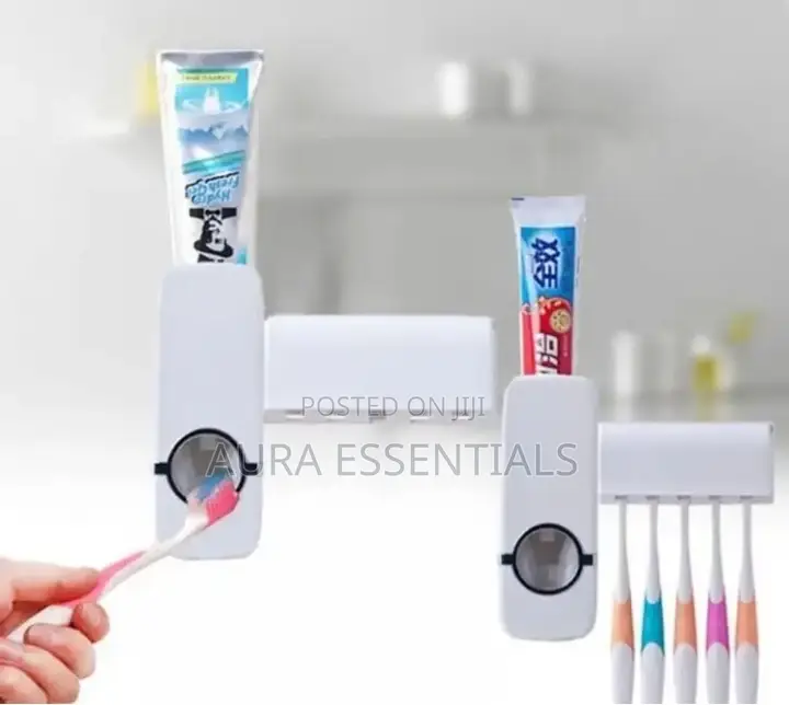 Automatic Toothpaste Squeezer Toothbrush Holder