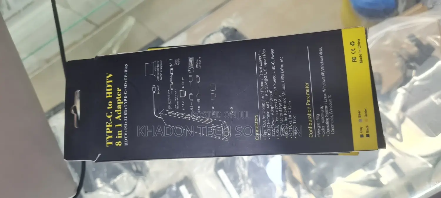Typec to Hdmi 8 in 1 Cable