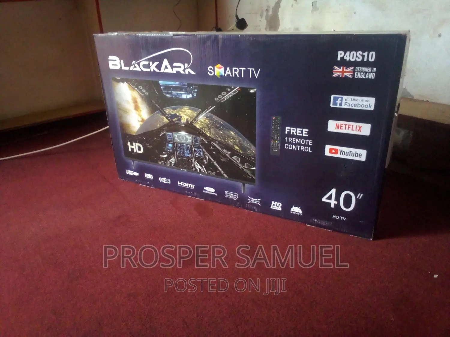 Brand New Blackark 40 Inches Smart Flat Screen