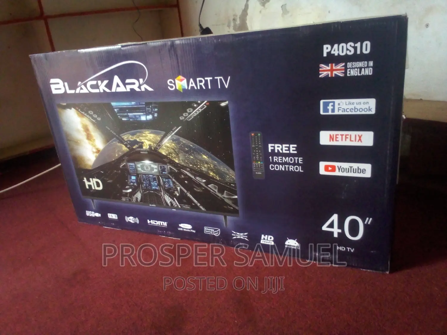 40 Inches Digital Smart Black Ark Flat Screen With Inbuilt
