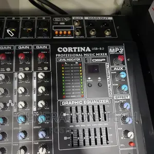 Cortina Amp Mixer 8 Channel With USB for Music Play