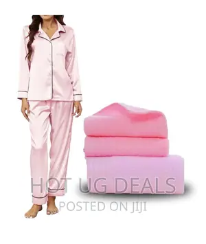 Big Bath Towel, Face Towel, Hand Towel and Silk Pajamas