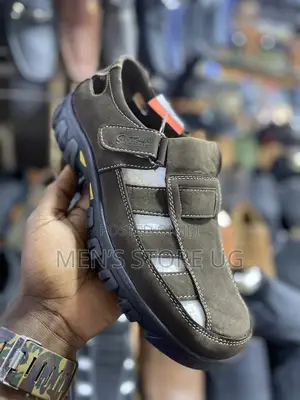 Men’S Casual Genuine Flat Open Shoes