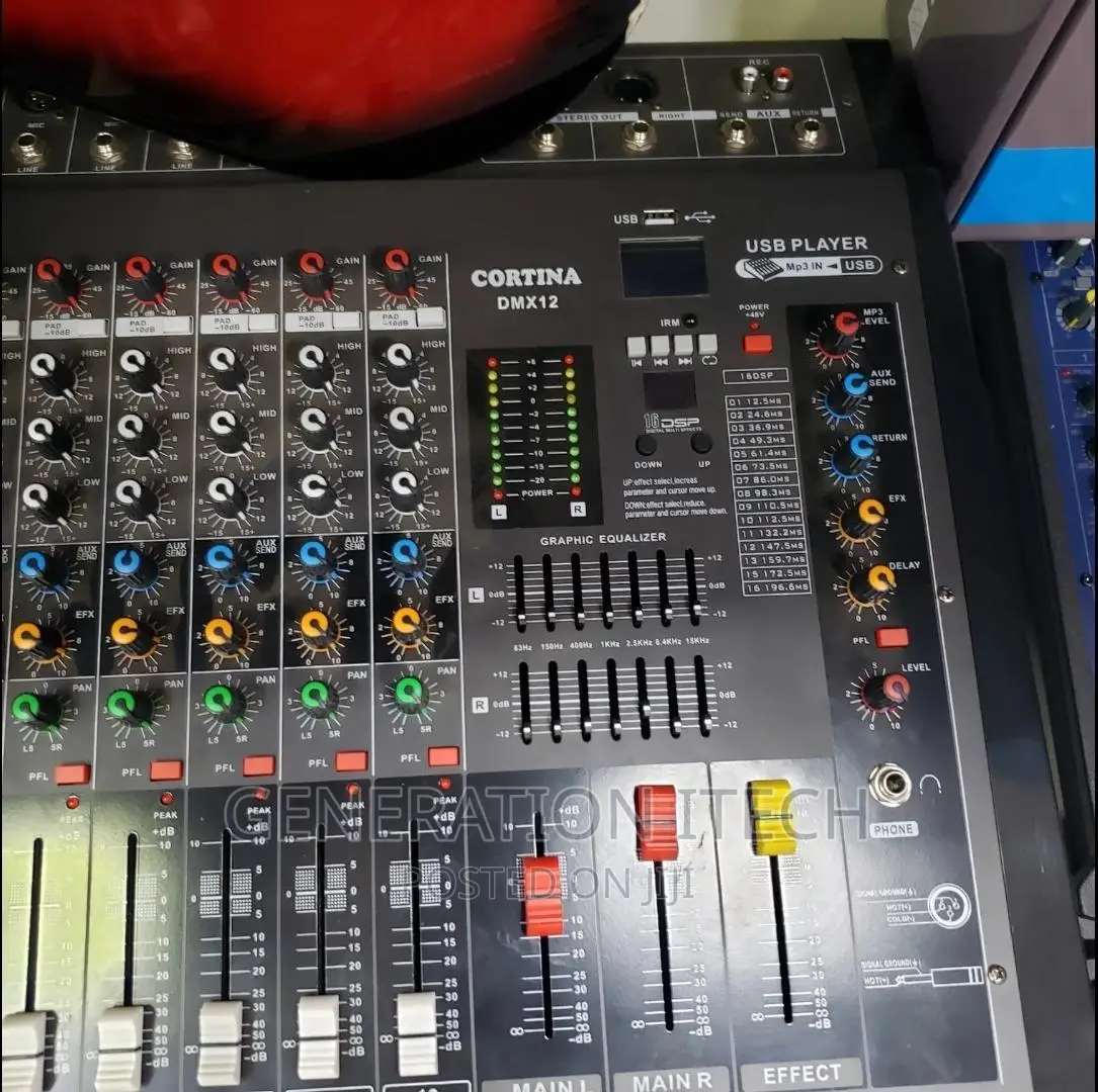 12 Channel Amp Mixer -Cortina With USB Mp3 Player