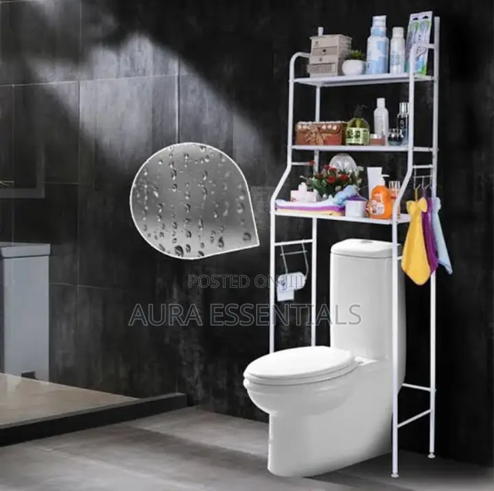 Metallic Toilet Rack Bathroom Organiser