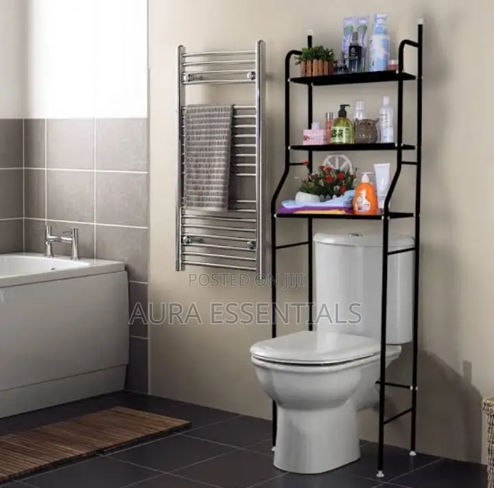 Metallic Toilet Rack Bathroom Organiser