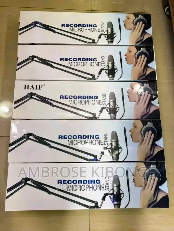 Adjustable Metallic Professional Recording Microphone Stand.