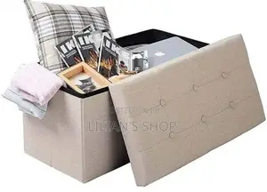 Foldable Line Fabric Padded Storage Box